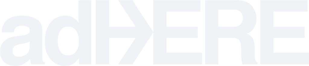 adhere Logo White
